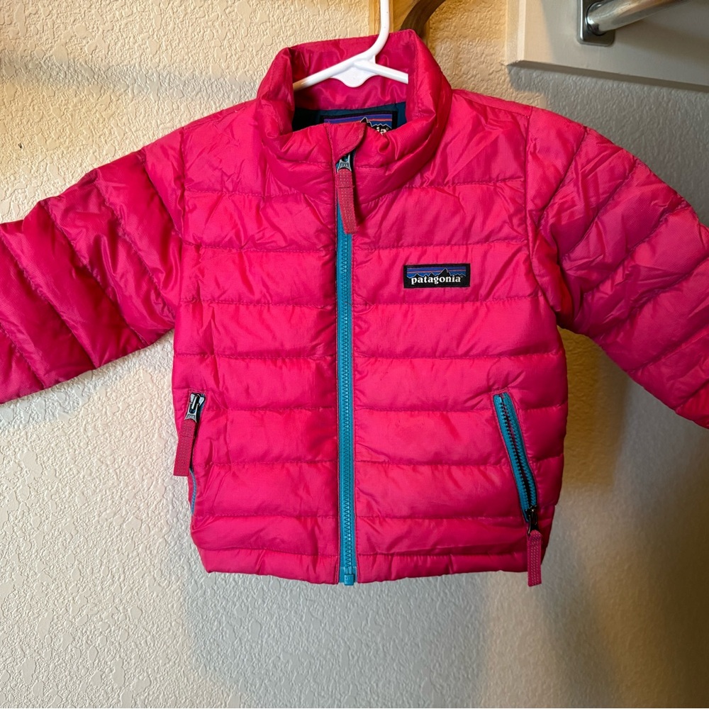 Patagonia nano puff (hot pink size 3-6 months)